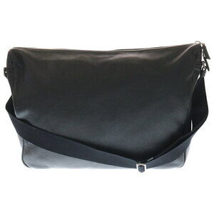 Prada Plate Logo Bag Vitello Triangle Shoulder Black Leather Dino